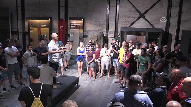 Ralliye katılan sporcular, Adana Arkeoloji Müzesini ziyaret etti - ADANA