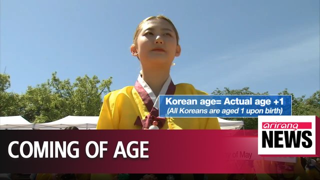 20 year-old South Koreans celebrate coming of age