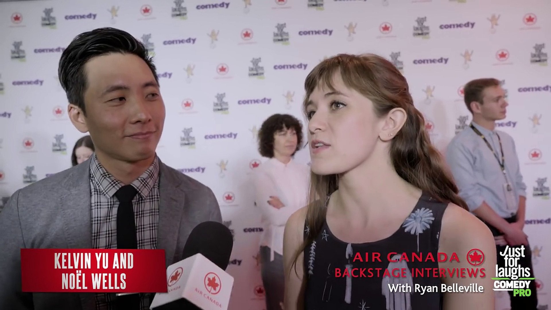 Just For Laughs Festival 2016 Backstage  Kelvin Yu and Noël Wells