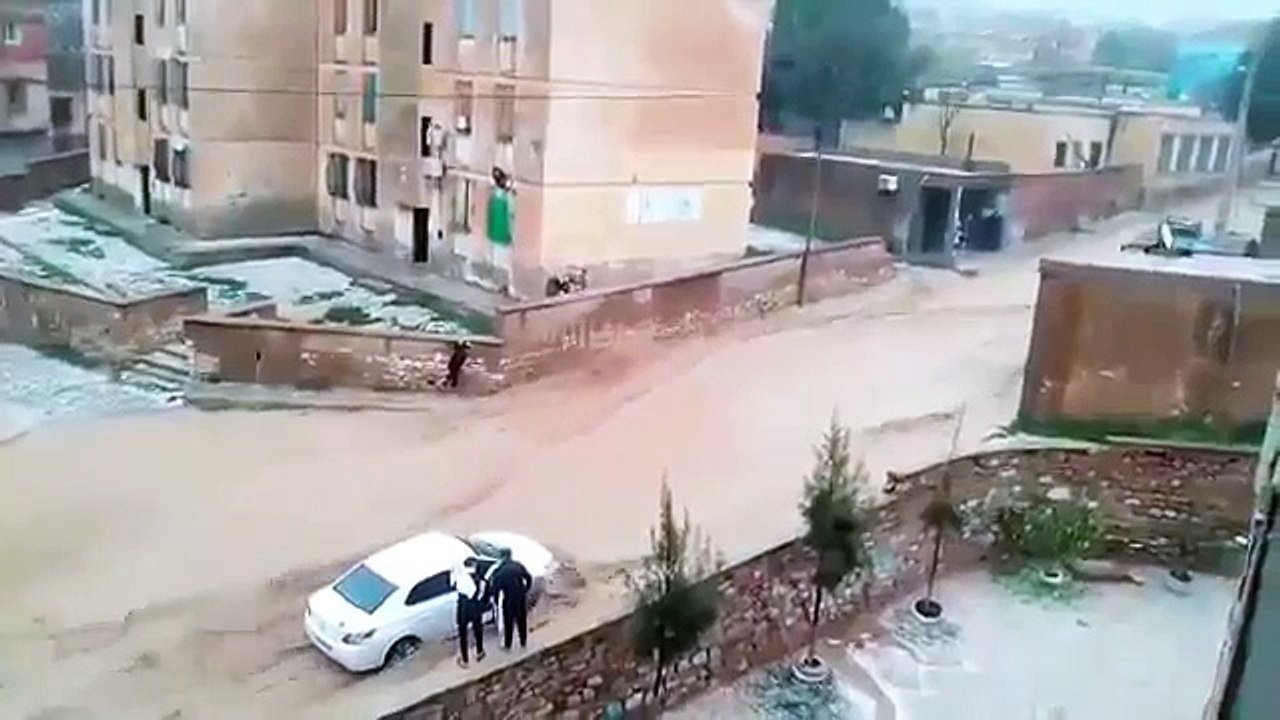 Algerie Incroyables images des intempéries à Tiaret