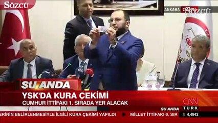YSK'da kura çekimi