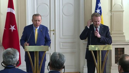 Cumhurbaşkanı Erdoğan: 'Temennim, bu altyapı yatırımları bölgenin barış iksiri olsun'  - SARAYBOSNA