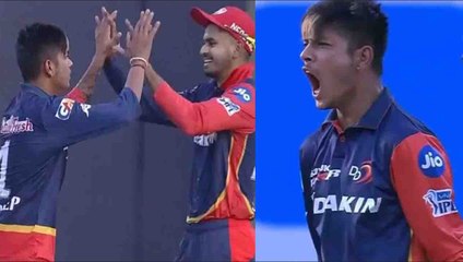 IPL 2018 : Sandeep Lamichchane celebrates in style after dismissing Surya Kumar | वनइंडिया हिंदी