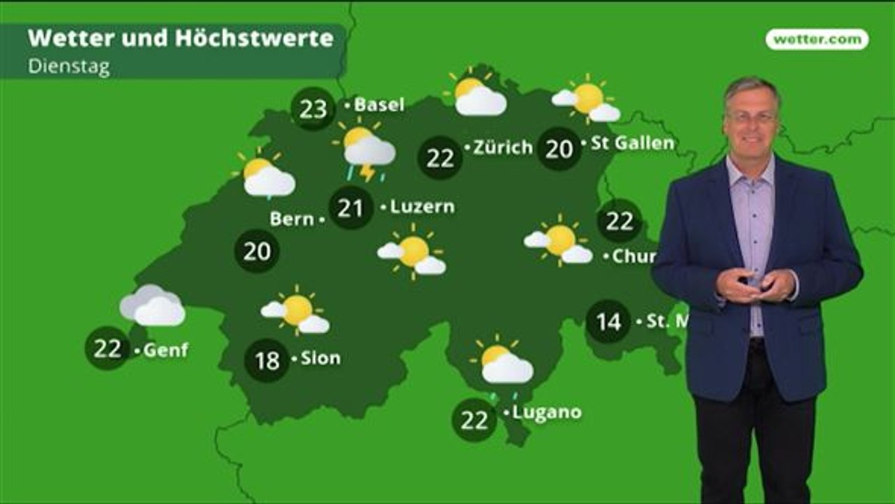 Das Wetter in der Schweiz am 20. Mai 2018
