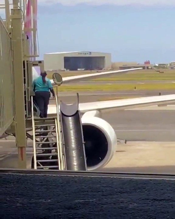 Asa se descarca bagajele din avion