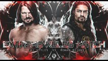 WWE 2K18 Aj Styles Vs Roman Reings Universal Championship Match Extreme Rules 2018