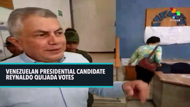 Venezuelan Presidential Candidate Reynaldo Quijada Votes