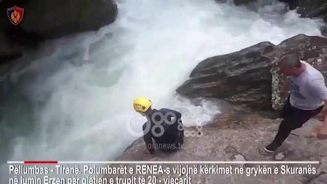 Vijojnë kërkimet për gjetjen e trupit të 20-vjeçarit, devijohet lumi në Shpellën e Pëllumbasit