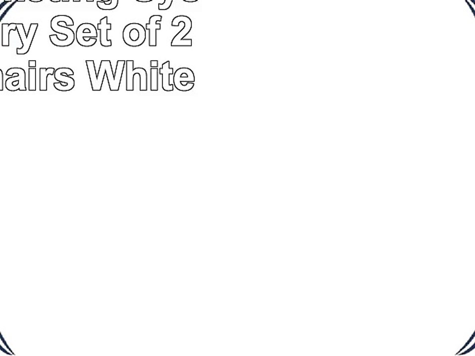 Target Marketing Systems Albury Set of 2 Dining Chairs White