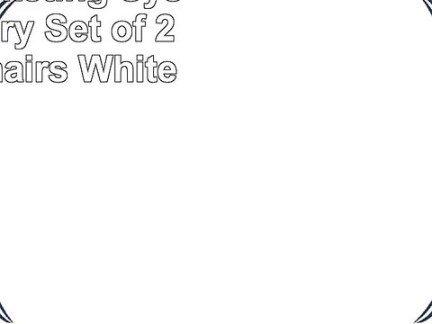 Target Marketing Systems Albury Set of 2 Dining Chairs White