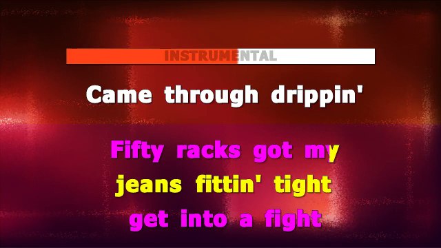 Cardi B feat Migos - Drip KARAOKE / INSTRUMENTAL