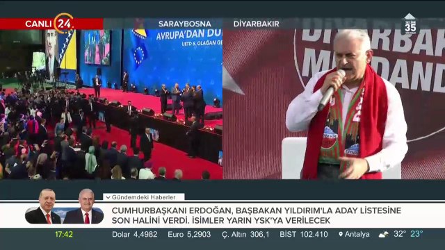 Başbakan Yıldırım Diyarbakır Büyük Kudüs Mitingi'nde konuştu