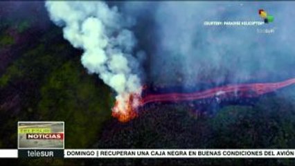 Permanecen alertas en Hawaii por erupción del volcán Kilauea