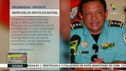 Violan acuerdo de paz en Nicaragua y atacan cuartel policial en Masaya