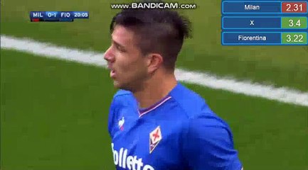 Giovanni Simeone Goal Milan 0-1 Fiorentina