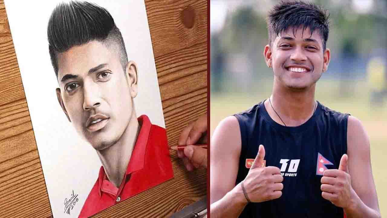 IPL 2018 : Sandeep Lamichhane's Sketch Going Viral On the Social Media | वनइंडिया  हिंदी