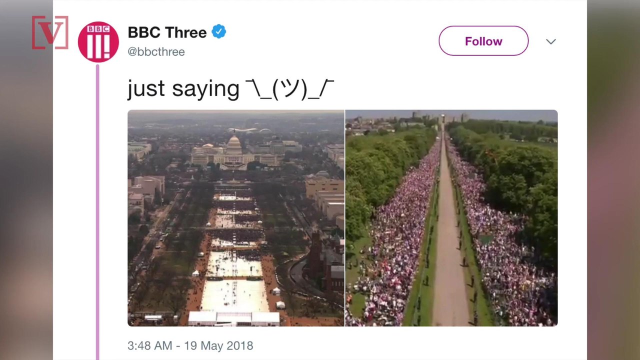 BBC Attacked After Comparing Royal Wedding Crowd Size To Trump's Inauguration Crowd