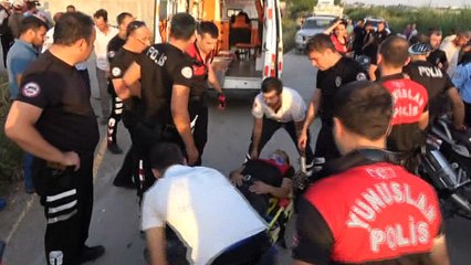 Polis limon hırsızlarını kovalarken kaza yaptı: 2 ağır yaralı