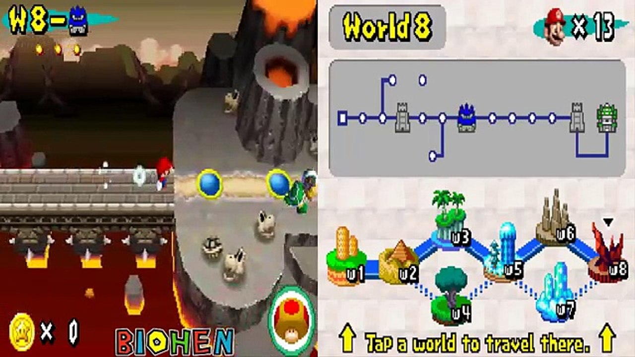 New Super Mario Bros DS Español - (MUNDO 8 PARTE 2 ) capitulo 15