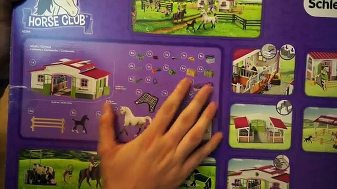 Unboxing: Schleich Horse Club - Reiterhof mit Reiterin und Pferden + Zusammenbauanleitung