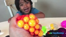 SQUISHY BALLS Mesh Slime and Learn Colors and Animals name