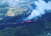Aerial Images Show Kilauea Lava Flow's Path Toward Ocean