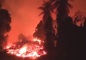 Kilauea Lava Flow Reaches Ocean