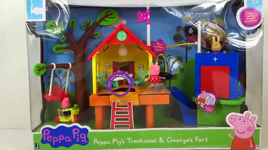 peppa pig en la casita del árbol