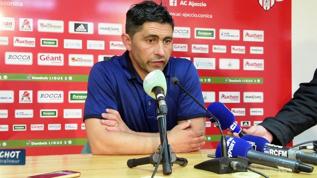 Après AC - Ajaccio - HAC (2-2 /5-3 tab) réaction d'Oswald Tanchot