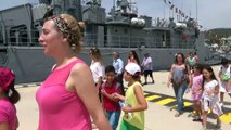 Askeri savaş gemilerine ziyaretçi akını - MUĞLA