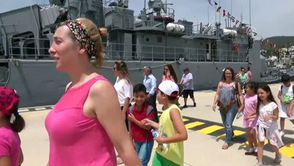 Askeri savaş gemilerine ziyaretçi akını - MUĞLA