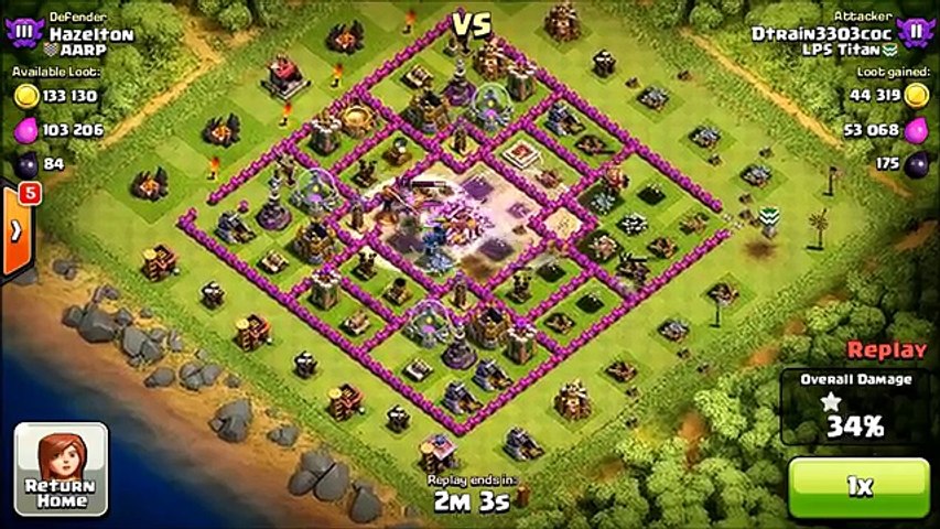 Clash of Clans - TH9 vs TH10 using the Gowipe Attack Strategy!
