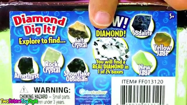 DIGGING FOR REAL DIAMONDS! Surprise Diamond Dig It - Surprise Toys Diamond Hunt