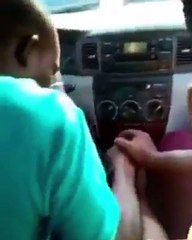 Nigerian Lastma In Action, Dragging A Moving Steering With Its Driver...