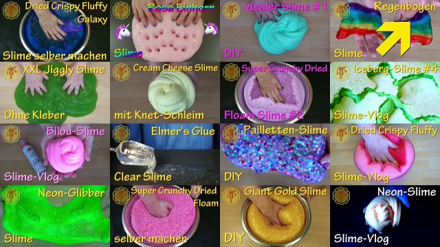 Slime: Yummy Lemon Bilou-Slime auf dem Tisch - ohne Schüssel - selber machen - DIY