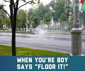 When your boy says floor it!