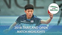 2018 Thailand Open Highlights | Cho Daeseong vs Sathiyan Gnanasekaran (R32)