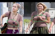 Paris Jackson bra-less nipple rings