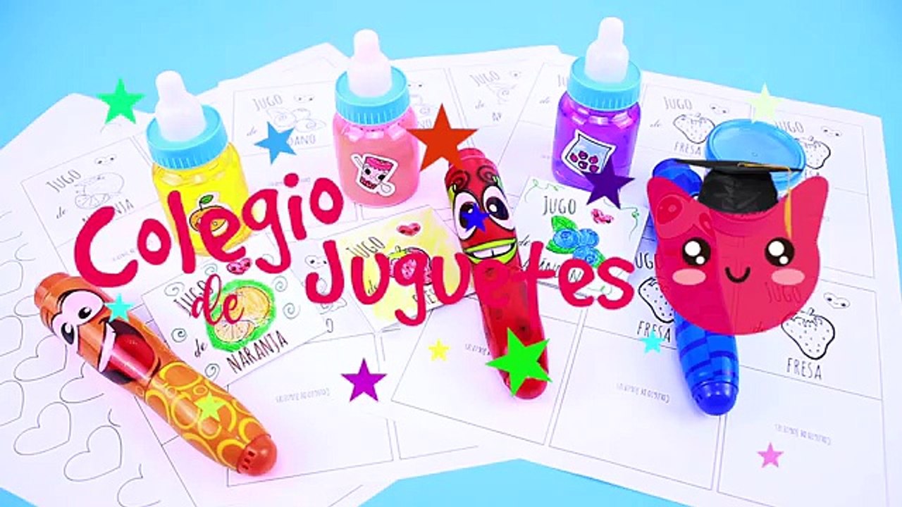 Cómo hacer jugos para muñecas con aromas frutales • Comida de Juguete • Colegio  de Juguetes - video Dailymotion