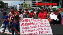 Residentes de El Progreso, ubicado en La Chorrera, protestan en las inmediaciones de la vía entre la Tumba Muerto y la Transístmica, al lado de Plaza Edison. Ex