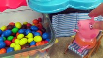 Peppa Pig en la piscina de bolas de colores Juguetes de Peppa Pig