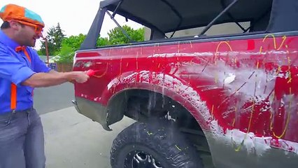 Blippi Truck Wash | Truck Videos for Children by Blippi