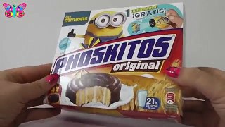 Sorpresa de los Minions de pastelitos Phoskitos de chocolate new en español