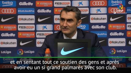 Barça - Valverde : "L'hommage à Iniesta ? Ma soirée la plus émouvante"