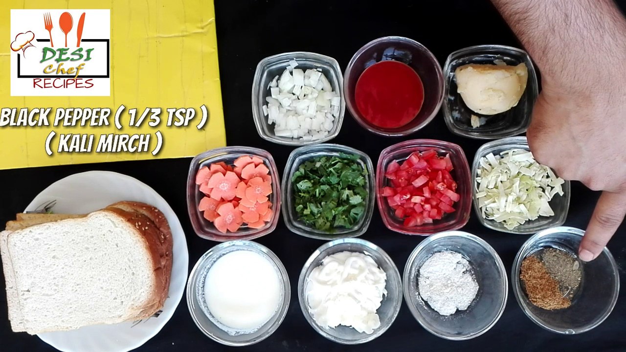 VEG MAYO HEALTY SANDWICH RECIPE BY DESI CHEF