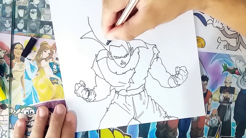 Como Desenhar O Goku Super Sayajin 3 Tutorial Passo a Passo