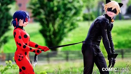 Real Life Miraculous Ladybug Live Cosplay! - Marinette, Adrien, and Miraculous Ladybug IRL
