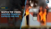Watch the video: How the Andhra Pradesh Express is on fire