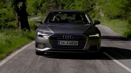 The new Audi A6 in Taifun Grey Driving Video
