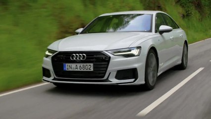 The new Audi A6 in Porto Suzuka Grey Driving Video